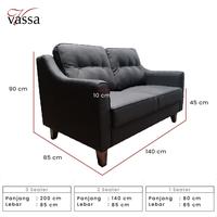 Gambar Sofa Bianca Sofa 2 Seater Minimalis By Vassa dari Vassa Sofa & Home Kab. Bogor 5 Tokopedia