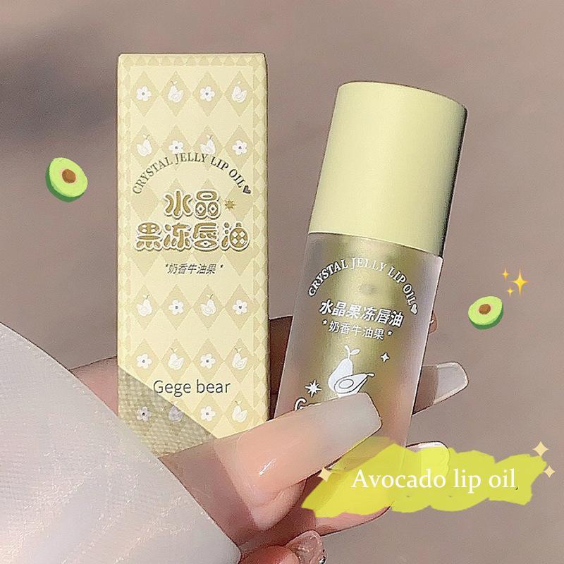 Product Introduction of Crystal Jelly Lip Oil Hydrating Plumping Lip Gloss Coat For Cute Makeup Lipsticks Tinted Clear Serum Fruit Lip Balm Cosmetics Peach Brush 64