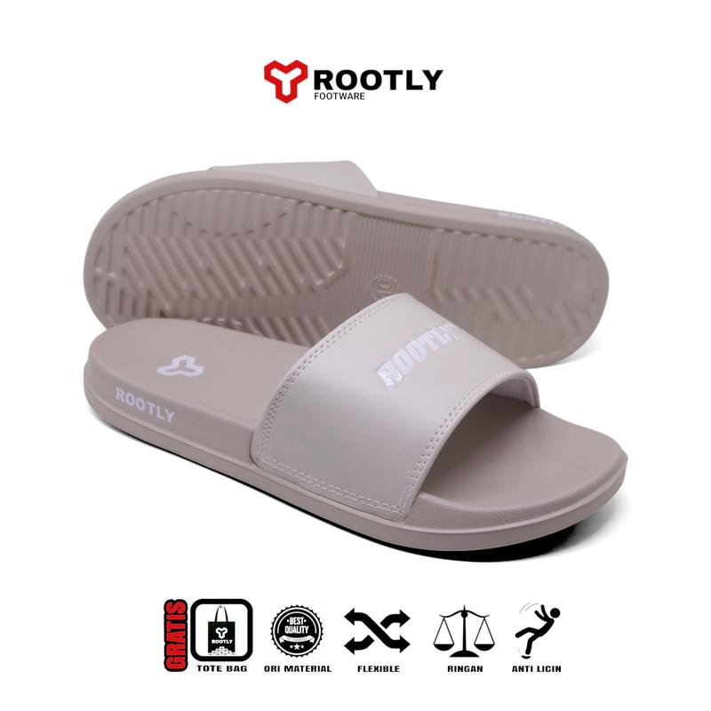 Rootly - Sandal Slipper Begie Polos Simple 3