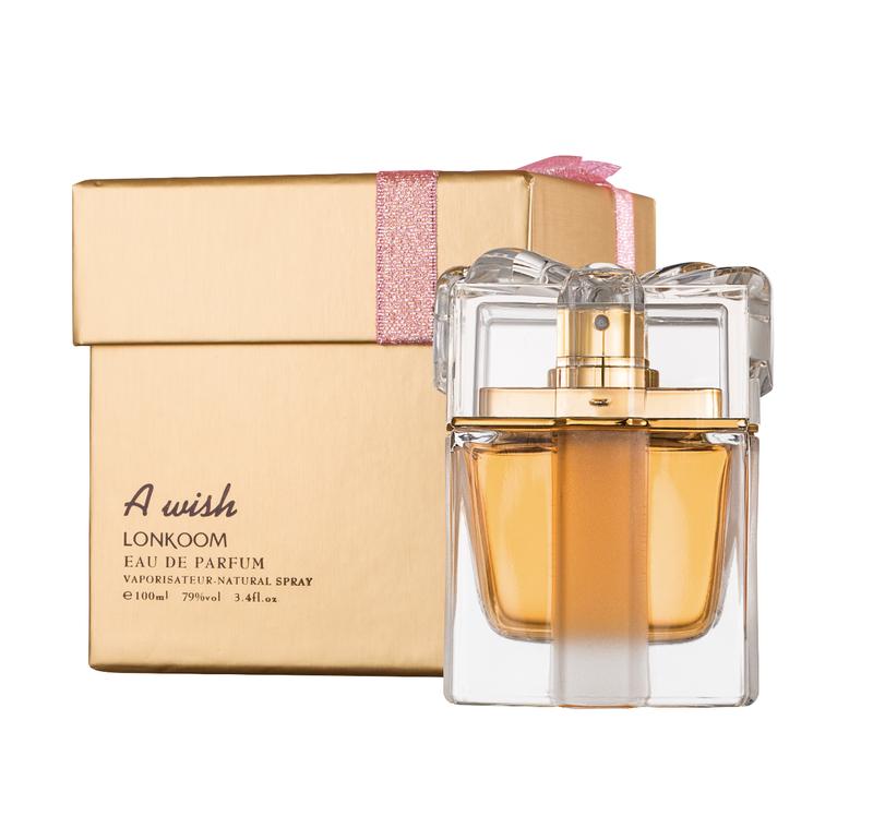 Lonkoom Perfume A Wish Gold/ Pink/ Red -EDP 100ML Long Lasting Floral Fruity Fragrance Parfum Pink