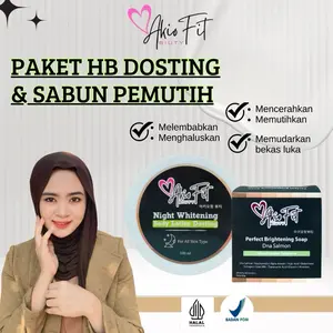 Akiofit Biuty paket Hb+Sabun pemutih badan