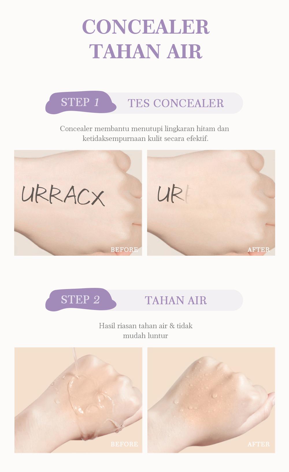 Urracx Concealer Palette Highlighter Contour 3 Warna--Concealer Urracx Concealer Palette Highlighter Contour 3 Warna--Concealer