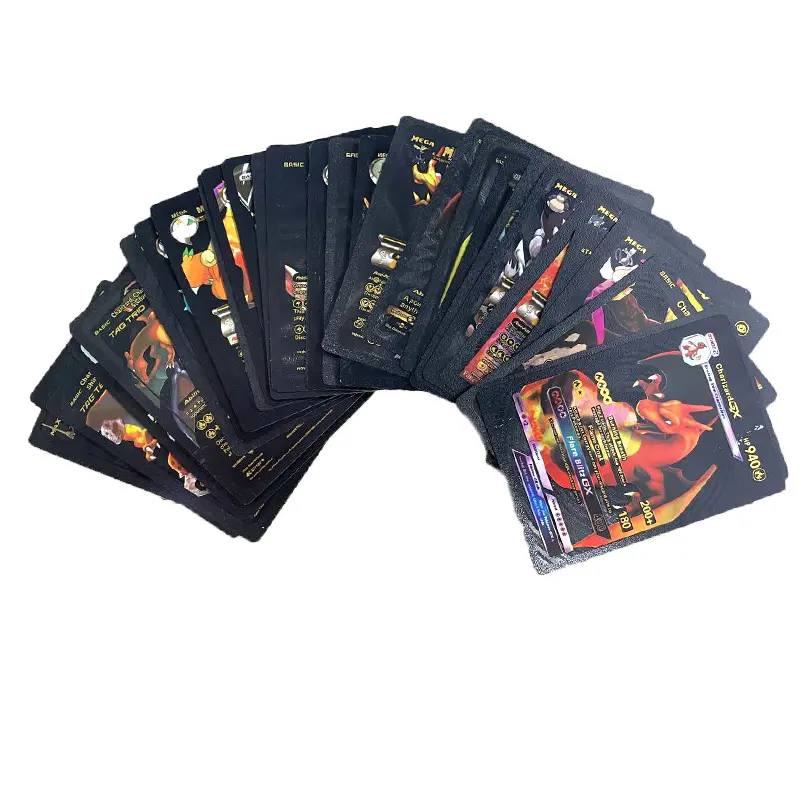 Kartu Pokemon Emas Pikachu 55PCS/Box: Permainan Interaktif Asyik 5