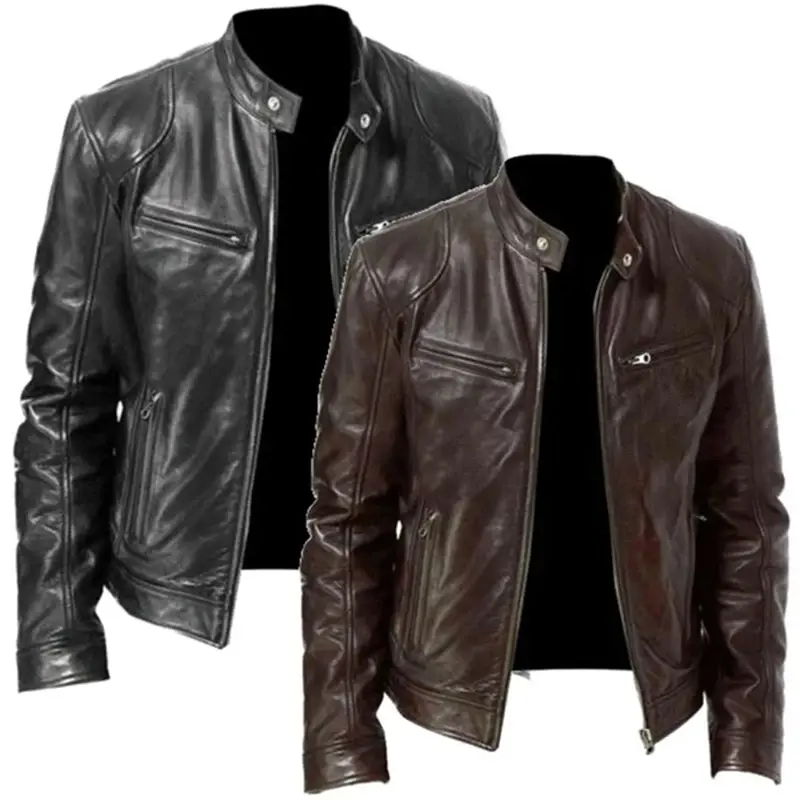 JAKET KULIT MOTOR PRIA / JAKET KEREN / JAKET PRIA Leather