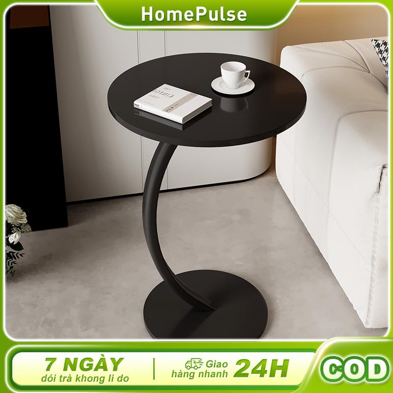  HP Bàn Trà Sofa Tròn Bàn 40x40x60cm Cà Phê Kệ Đầu Giường Chân Sắt Hợp Mọi Không Gian Decor Phòng Khách Ban Công 