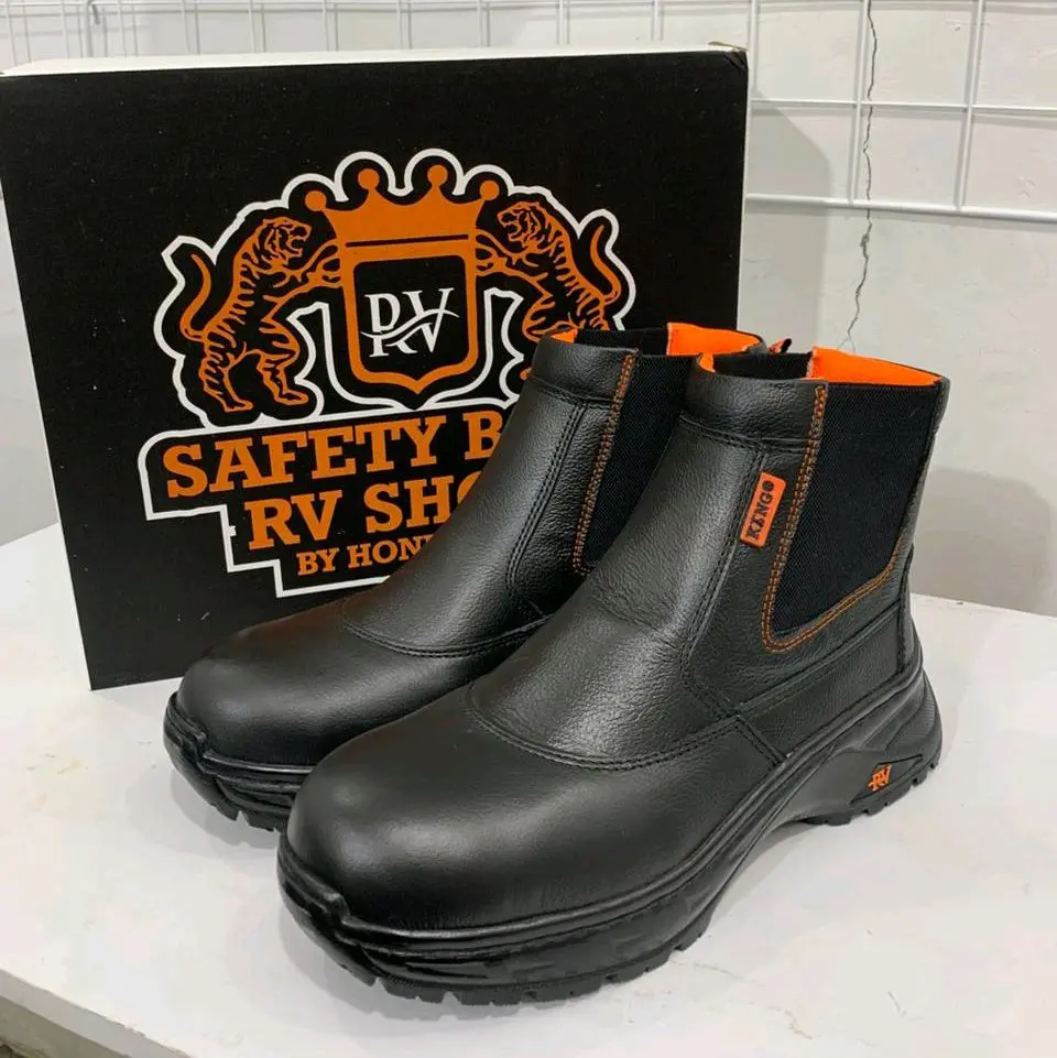 Sepatu safety king RV kwd 106 harga termurah Boots Shoes Pria Kerja Besi Karet