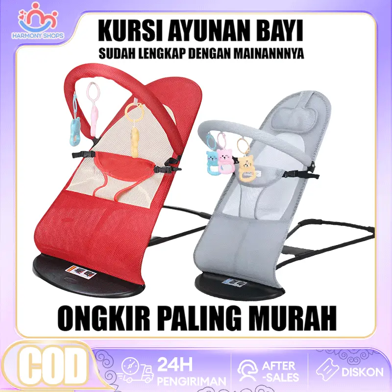 Bouncer bayi/Ayunan Bayi Lipat bergoyang/ Baby Bouncer Infant Seat Tempat Tidur Bayi Goyang/mainan anak laki laki/mainan anak viral 2024/ mainan anak perempuan