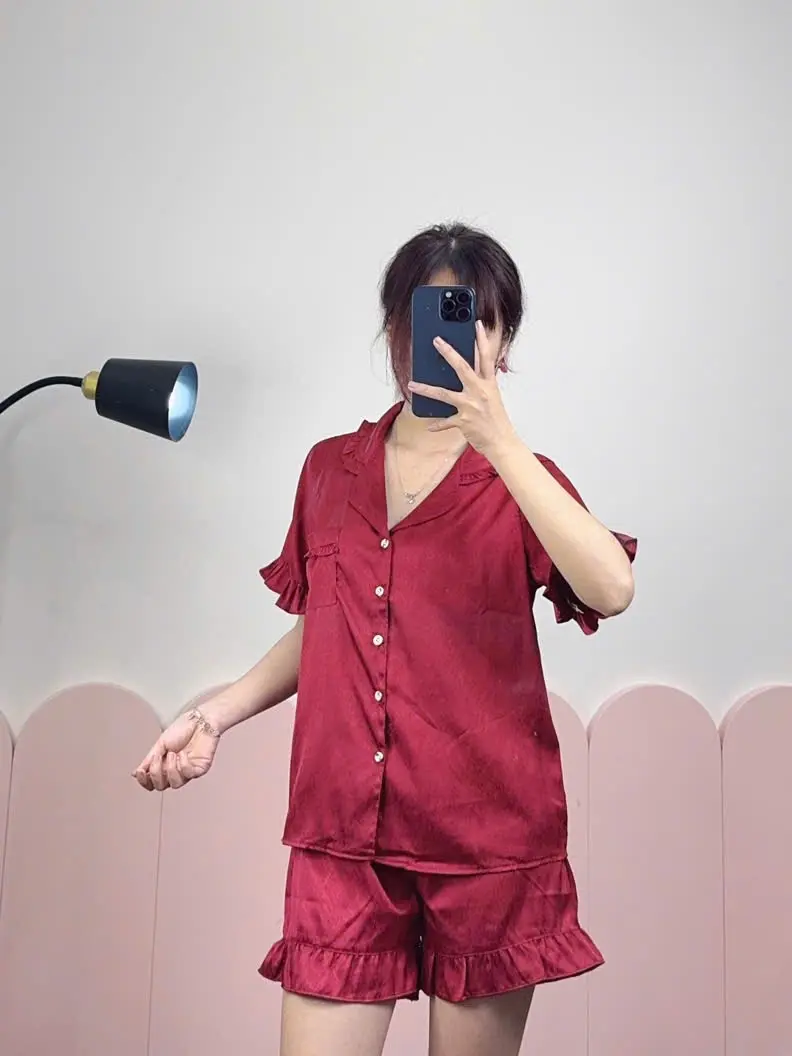 bộ pijama nữ lụa cao cấp, trẻ trung, thoải mái cả ngày hè