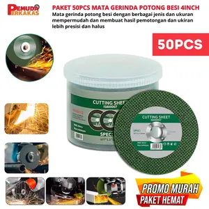 Mata Gerinda Potong Cutting / Mata Gurinda Grinda Cutting Besi 4 Inch Cutting Wheel 1 Box 50Pcs