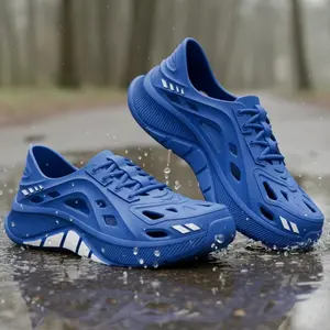 Golden&ToeSpot Sandal pria EVA Desain warna campuran Tidak berbau nyaman breathable cocok untuk sehari hari kegiatan luar ruangan dengan sole empuk tahan air dan desain modern yang stylish dan mudah dibersihkan 202601025222