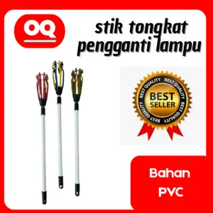 (SATU SET) tongkat + kepala model tulip ukuran tongkat 2.10 meter bahan PVC (SATU SET) tongkat + kepala model tulip ukuran tongkat 2.10 meter bahan PVC