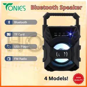 Speaker Bluetooth Karaoke Salon Aktif Portable Radio FM Music Box Wireless
