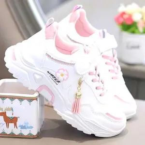Sepatu Sneaker Korea Anak Perempuan Kulit Sintetis