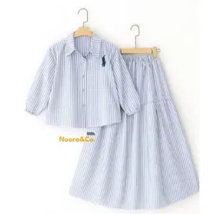 Zivana Stelan Anak Perempuan Usia 7 - 12 Tahun Model Terbaru Atasan Dengan Rok Bahan Katun Premium