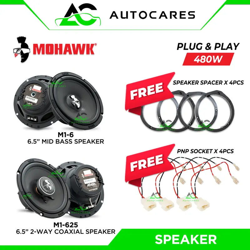 MOHAWK Speaker Component Set 2-Way Component Speaker