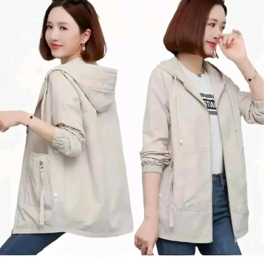 jaket wanita keren banget inovatif terbaru bahan katun drill Nyaman