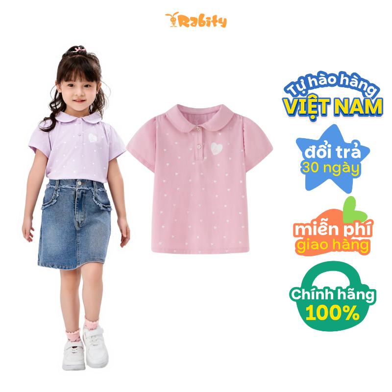 Áo thun bé gái Rabity ngắn tay cotton 901.001