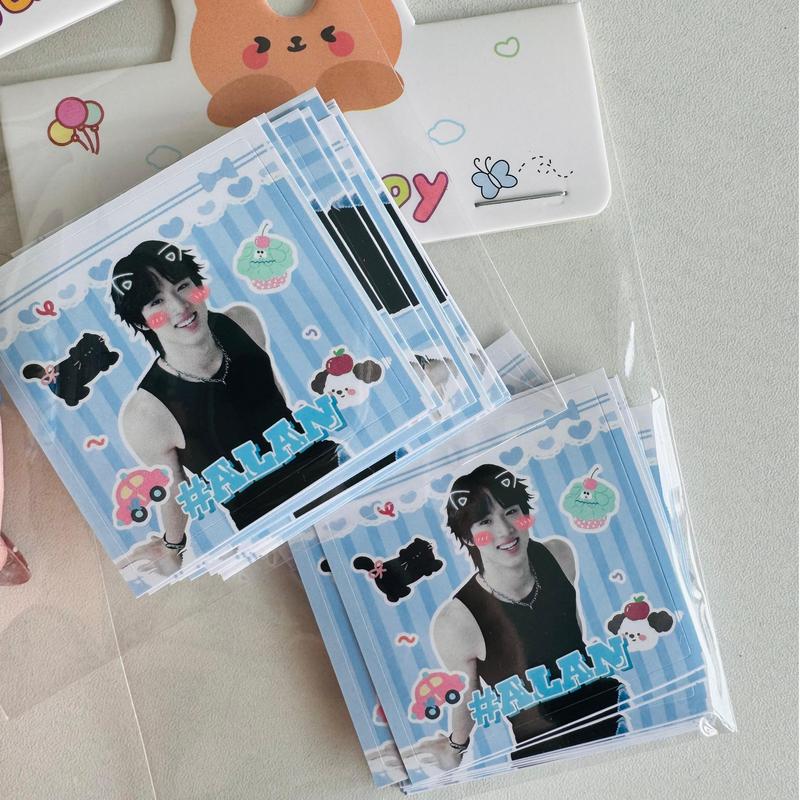 BUS Thai Boy Band Cute Sticker Pack Peemwasu Phutatchai Thaichayanon, 40 Pieces, Fan Must-Have 5