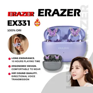 ERAZER EX331 ENC Bone Conduction Earbuds Open Ear Headphones IPX5 Waterproof Ear Clip Headset