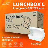 Gambar SEALPAK Lunchbox Kertas PE Dalam Tebal Food Grade l Kemasan PER DUS | ISI 500 Pcs | Ukuran S M L | Polos - Small dari SEALPAK Kota Administrasi Jakarta Pusat 3 Tokopedia