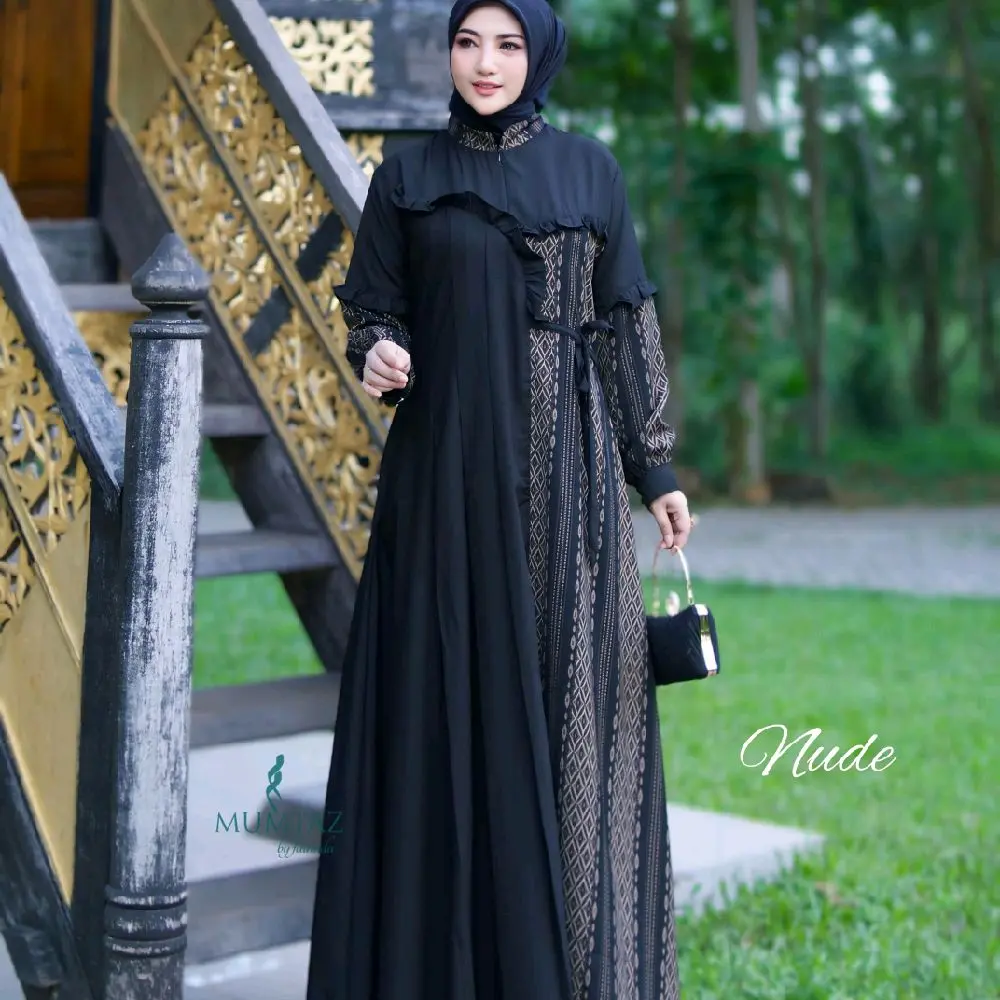 Terbaru Davina Abaya BLACK SERIES Ori Mumtaz, Abaya Terbaru Ori Mumtaz, Gamis Lebaran Best Seller