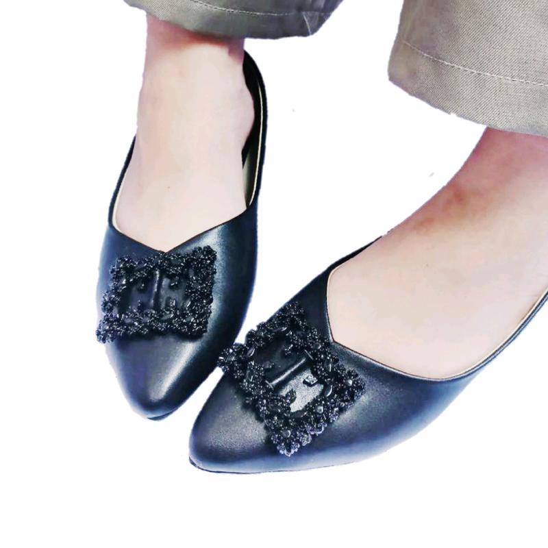 AQEELA ZEELIE - Flatshoes wanita simple kekinian bostanten flat Slip Resistant elegan 5