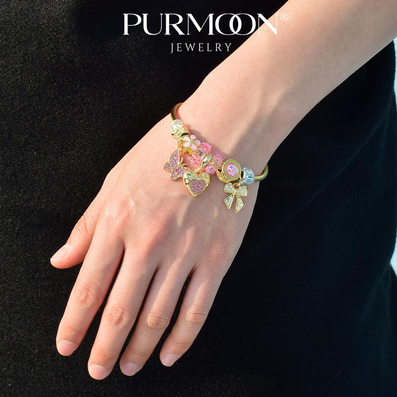 Product Introduction of Purmoon Bracelets Lucky Charm Bangles For Women Handmade Adjustable Bracelets For Girls Gift For Her B111 B113 B114 B115 B116 B117 31