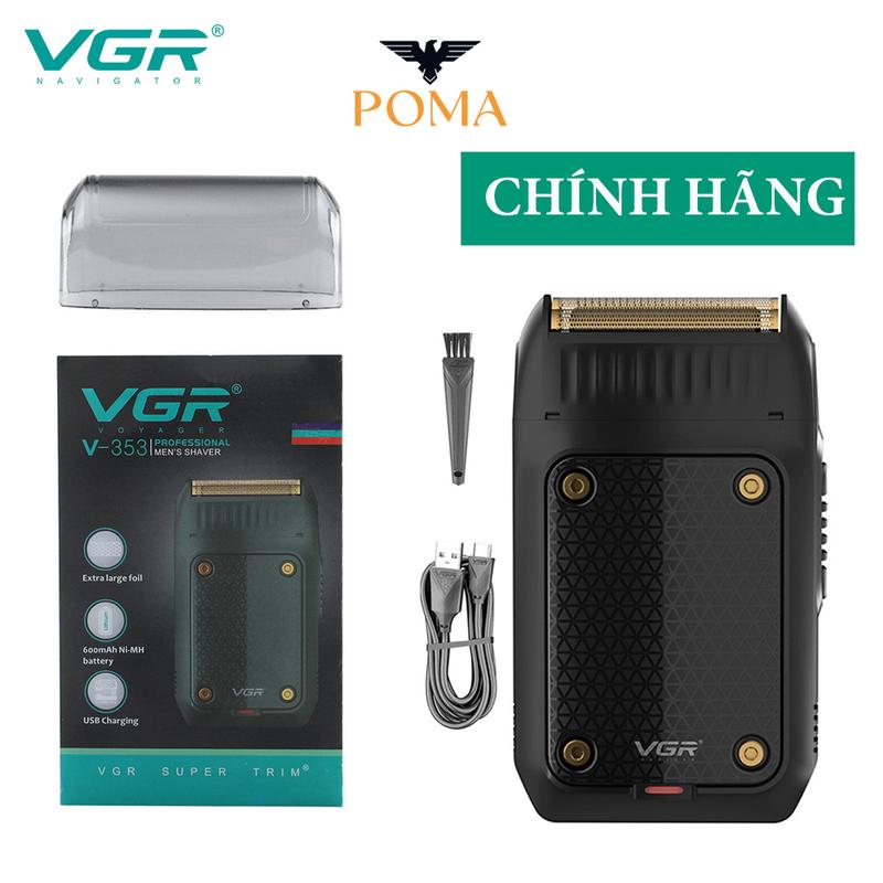 Máy cạo râu chính hãng mini VGR353, thiết kế nhỏ gọn, lưỡi dao sắc bén, bảo hành 12 Tháng