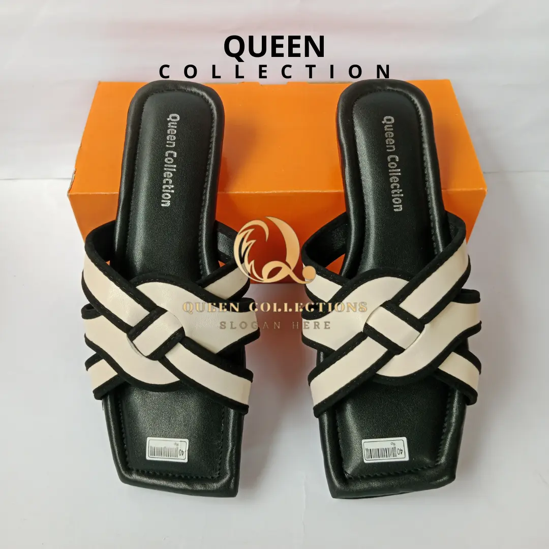QUEEN - Sandal Teplek Wanita Flat By Queen Collection Sol Karet Sendal