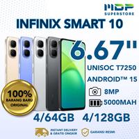 Gambar HANDPHONE INFINIX SMART 10 4/64GB - HP ANDROID INFINIX - BLACK dari mdpsuperstore Kota Palembang 1 Tokopedia