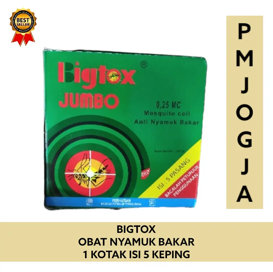 OBAT NYAMUK BAKAR BIGTOX JUMBO BIG TOX - 5 KEPING
