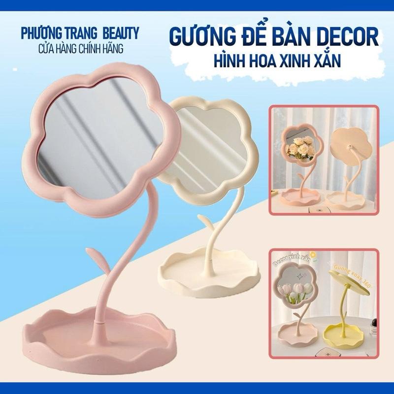  GƯƠNG DECOR để bàn trang điểm hình hoa xinh xắn 