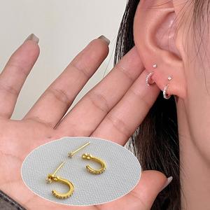 EAR PARTNER-女性用イヤリング、ニッチバックデザイン、ハイエンドイヤリング、新しいホットセリングイヤリング、ニードルイヤリング（eh-3049）