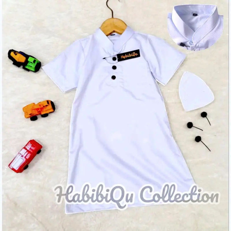BAJU GAMIS KOKO BAYI POLOS KANCING BATOK 0-2 TAHUN GAMIS JUBAH BAYI / KOKO BAYI TURKI POLOS Lembut
