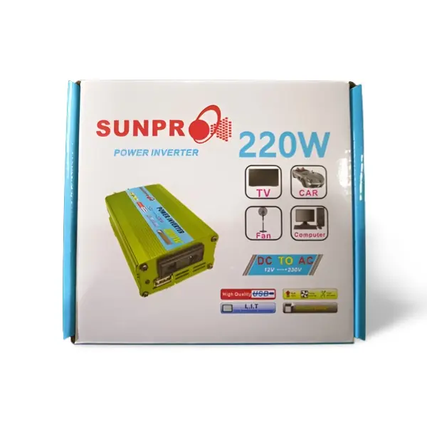 Power Inverter SUNPRO 220W DC 12V TO AC 220V HIGH QUALITY / Original / Termurah 3