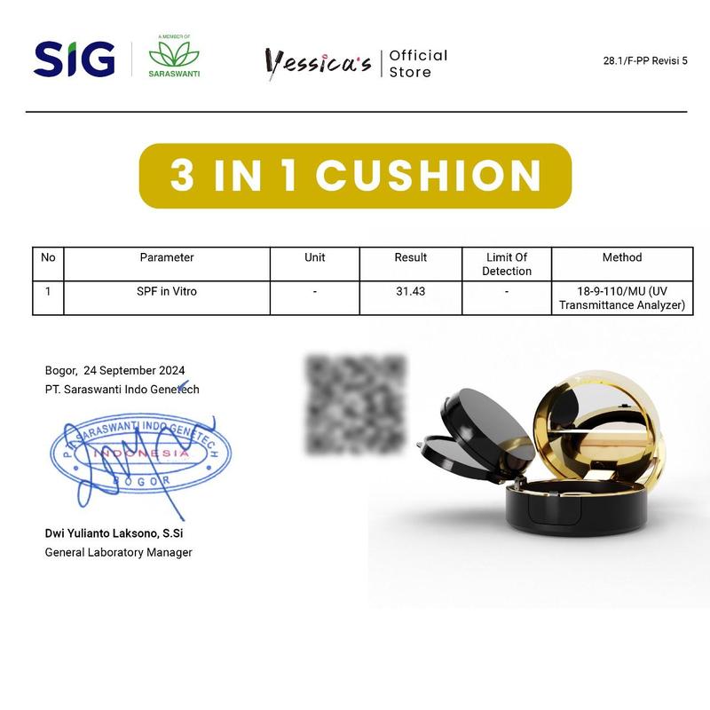 FYC Yessica's Air Cushion [3IN1] With SPF 30 PA+++, Concealer, Air Cushion, And Loose Powder 5