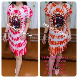 daster bali tali tiedye barong lukis size M, L, XL, XXL bahan tebal dan adem