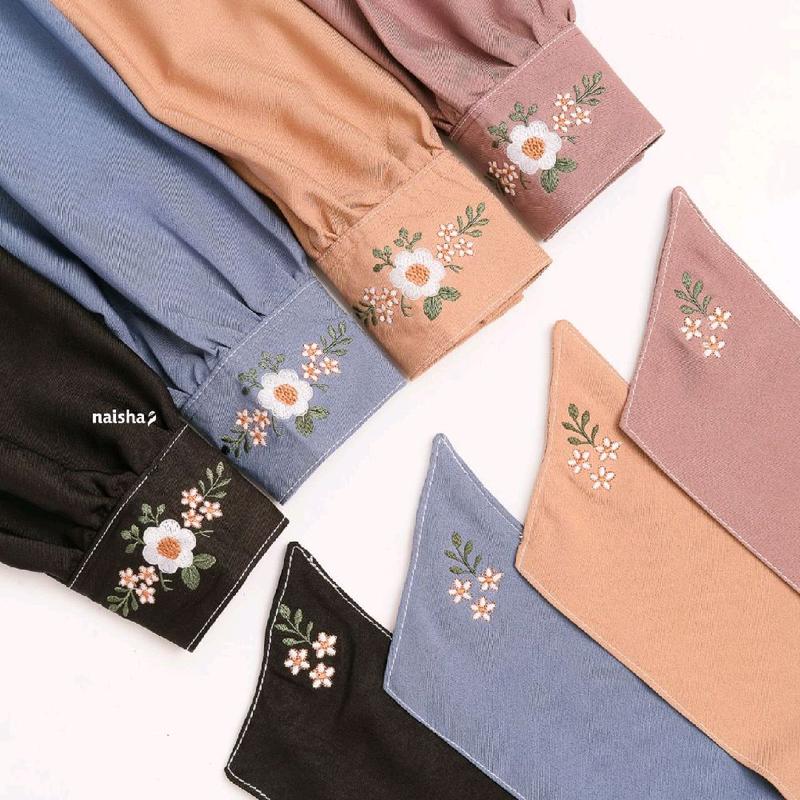 Gamis Naisha Korean Look - Yuri Embroidery Dress 6