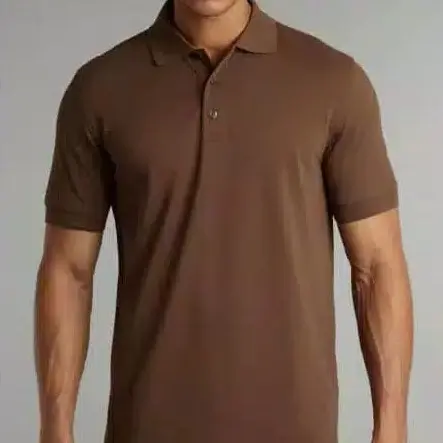 KAOS SERAGAM POLOS POLO SHIRT KERAH PRIA UNISEX DARKGREY / COFFEE 6