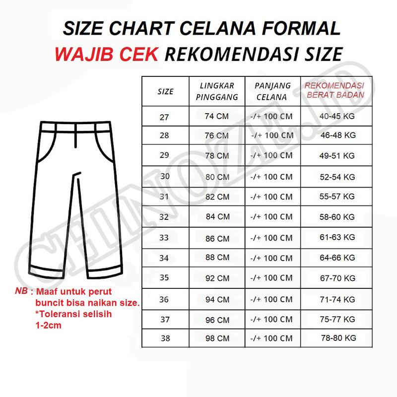 Celana Panjang Kantor Formal Pria Slimfit Premium 1