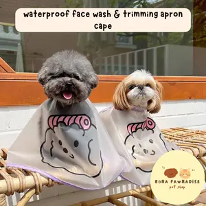 Pet Waterproof Trimming Salon Cape Anjing dan Kucing