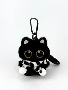 子供用かわいいぬいぐるみキーチェーン、猫のテーマアクセサリー、バッグや財布、バックパックに付ける多用途のキャラクターチャームギフト
