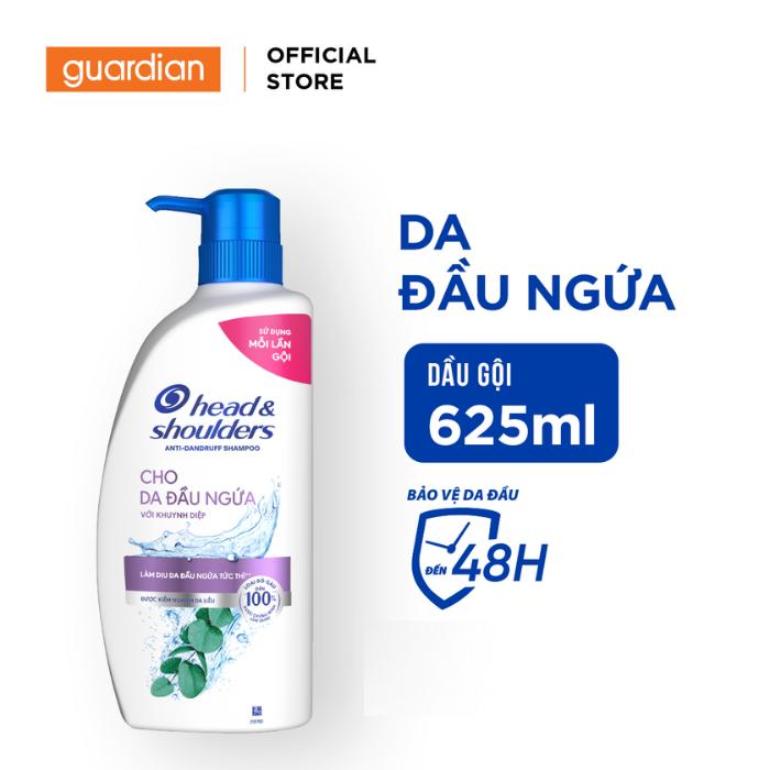  Dầu Gội Làm Sạch Gàu Cho Da Đầu Ngứa Head & Shoulders Anti-Dandruff Itchy Scalp Care 625ml | Guardian Store 