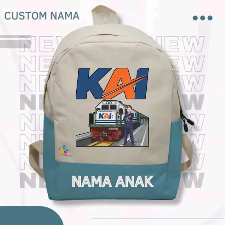 Tas Ransel Backpack anak karakter KAI - anak sekolah TK  SD Rekomended banget termurah dan (free Nama )