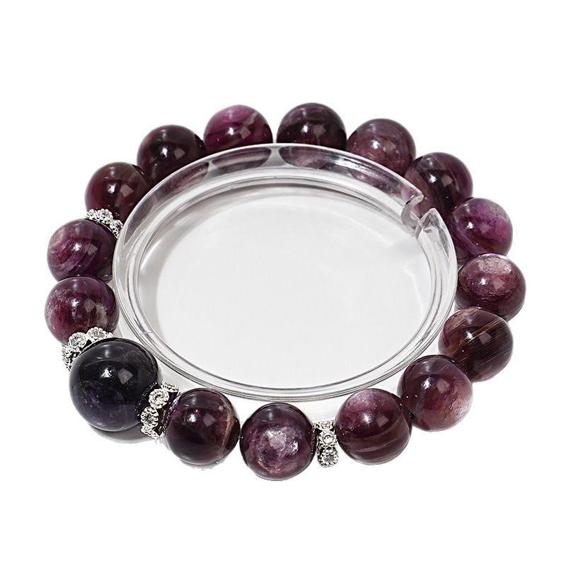 Product Introduction of Natural lepidolite crystal bracelet for women attracting wealth and bringing good luck. 4