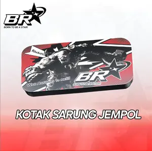 KOTAK PENYIMPANAN SARUNG JEMPOL BR STAR MERAH