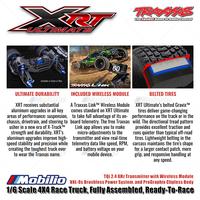 Coche RC Traxxas XRT 8S 4WD | Brushless VXL, 1/6 Scale, TSM, Color Verde, Sin Batería Ni Cargador, Tracción Total