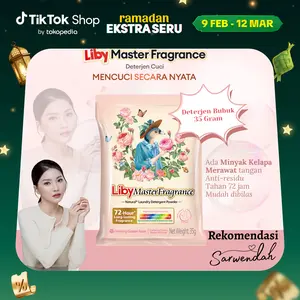 [BISA COD] Master Pewangi Alami Deterjen Bubuk Mawar  35gr Wangi Tahan Lama Hingga 72 Jam Detergent Premium Aroma Tahan 72 Jam