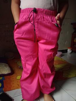 Product Review of Celana Rose Cargo anak perempuan korean style 1-13 tahun Low waist katun drill  Abu Hitam Putih  Cewek unisex Wanita from N**4 4**d 3