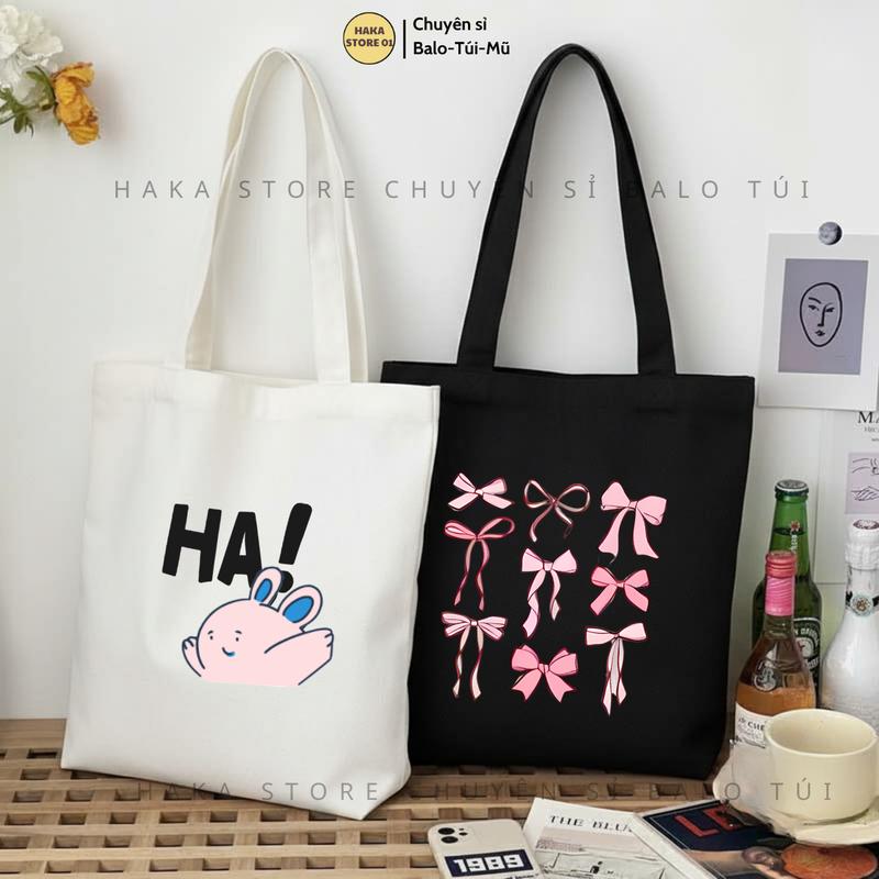  Túi Tote Vải Canvas Nữ Đa Hoạ Tiết có Khóa Miệng đựng vừa sách vở laptop đi học đi làm đi chơi tiện dụng Đeo Vai Hình Chữ Nhật Chữ Nhật Hoa Bag 